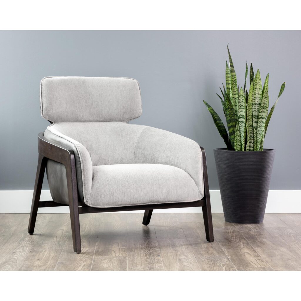 Maximus Lounge Chair - Polo Club Stone / Overcast Grey - Image 5