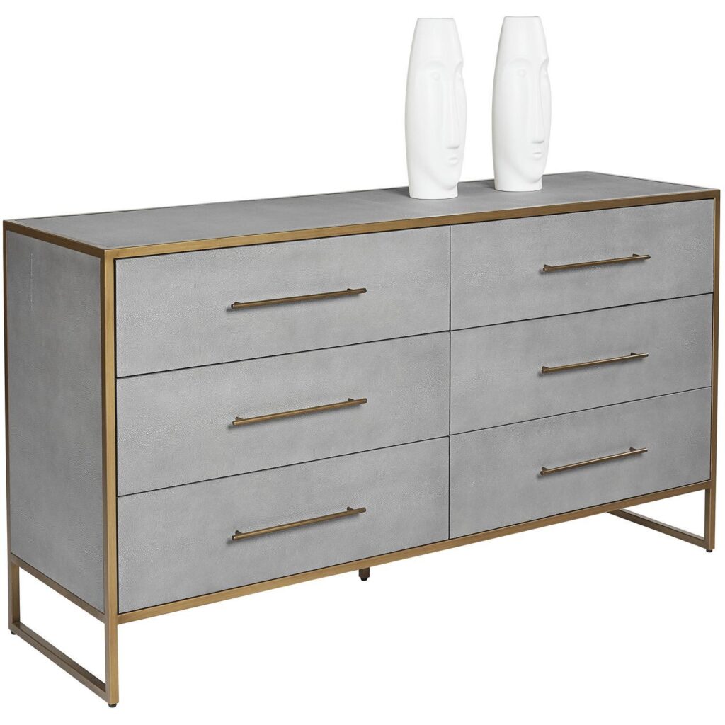 Venice Dresser - Grey Shagreen