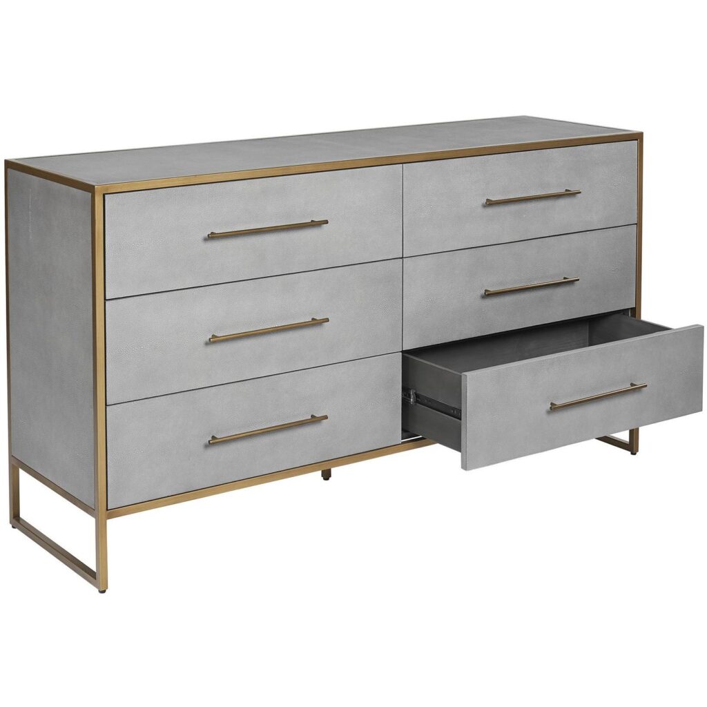 Venice Dresser - Grey Shagreen - Image 3