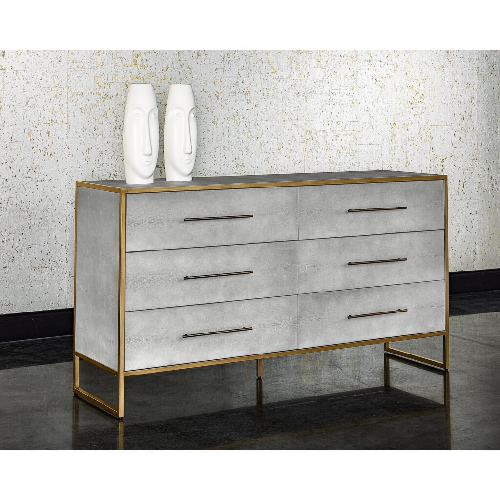 Venice Dresser - Grey Shagreen - Image 4