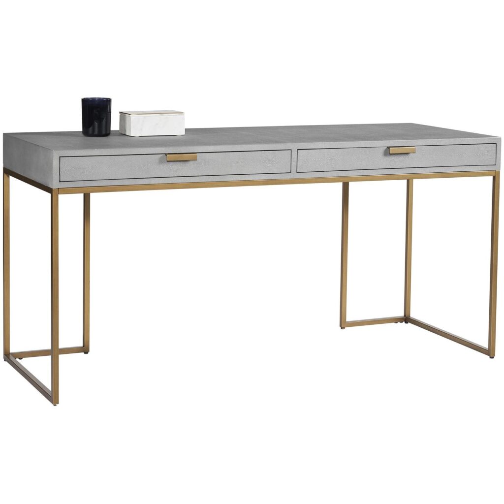 Jiro Desk - Grey Shagreen