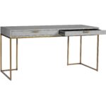 Jiro Desk - Grey Shagreen 11 Jiro Desk - Grey Shagreen 105443 105443 JIRO DESK 1