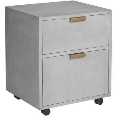 Jiro File Cabinet - Grey Shagreen 105444 105444 JIRO FILE CABINET 1