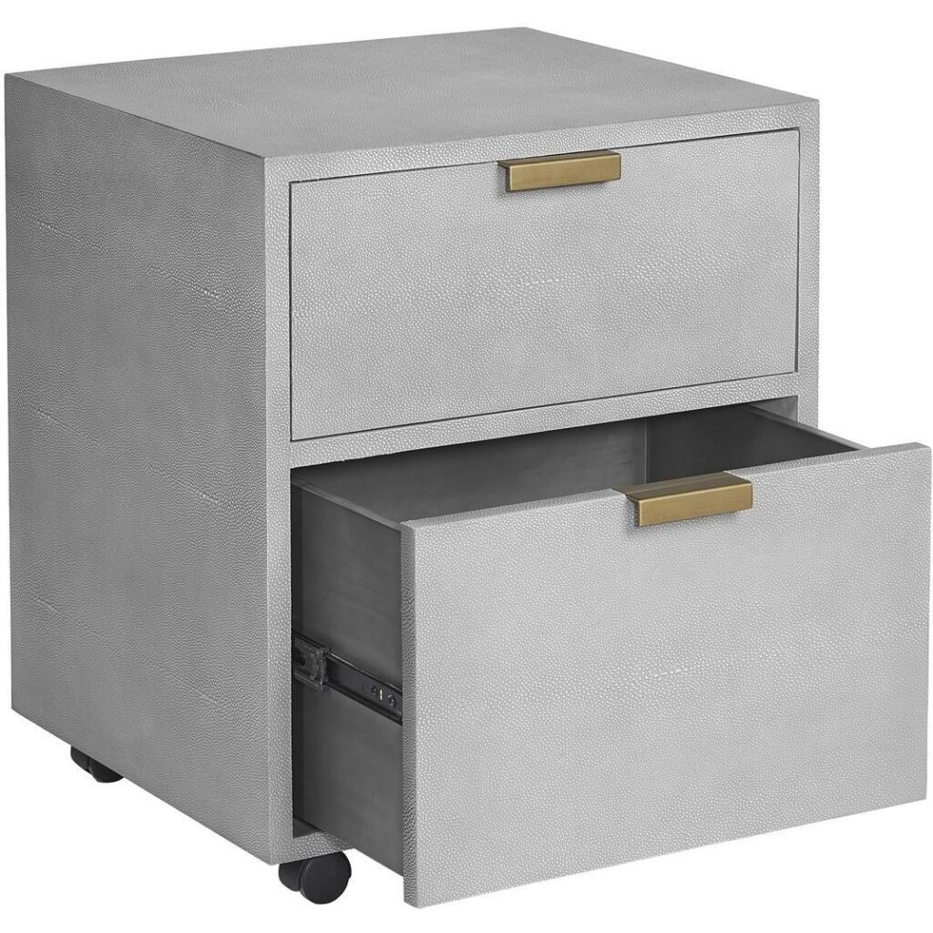 Jiro File Cabinet - Grey Shagreen - Image 3