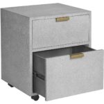 Jiro File Cabinet - Grey Shagreen 8 Jiro File Cabinet - Grey Shagreen 105444 105444 JIRO FILE CABINET 2