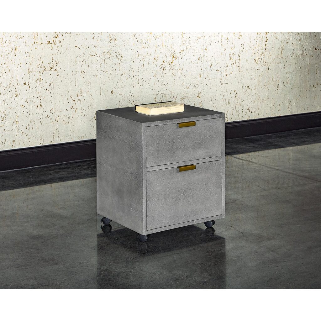 Jiro File Cabinet - Grey Shagreen - Image 4