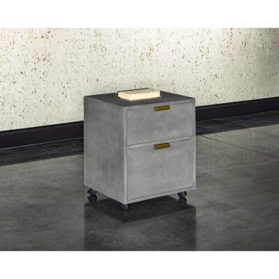 Jiro File Cabinet - Grey Shagreen 105444 105444 JIRO FILE CABINET 5