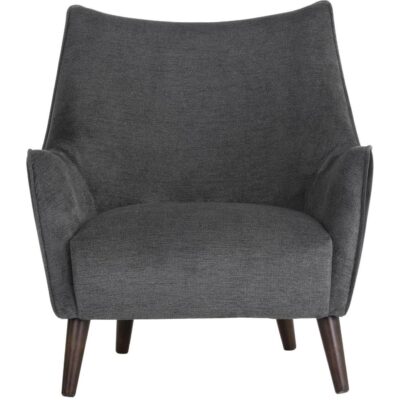 Sorrel Lounge Chair - Polo Club Kohl Grey / Abbington Black 105464 105464 SORREL ARMCHAIR POLO CLUB KOHL GREY ABBINGTON BLACK 1