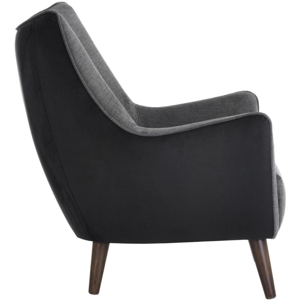 Sorrel Lounge Chair - Polo Club Kohl Grey / Abbington Black - Image 3