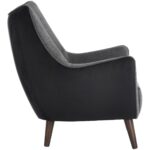 Sorrel Lounge Chair - Polo Club Kohl Grey / Abbington Black 10 Sorrel Lounge Chair - Polo Club Kohl Grey / Abbington Black 105464 105464 SORREL ARMCHAIR POLO CLUB KOHL GREY ABBINGTON BLACK 2