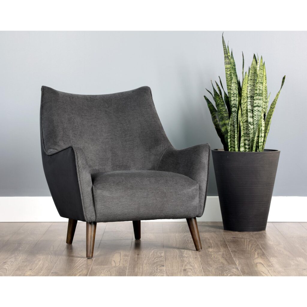 Sorrel Lounge Chair - Polo Club Kohl Grey / Abbington Black - Image 5