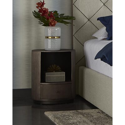 Siena Nightstand - Round - Gunmetal 105498 105498 SIENA NIGHTSTAND 5