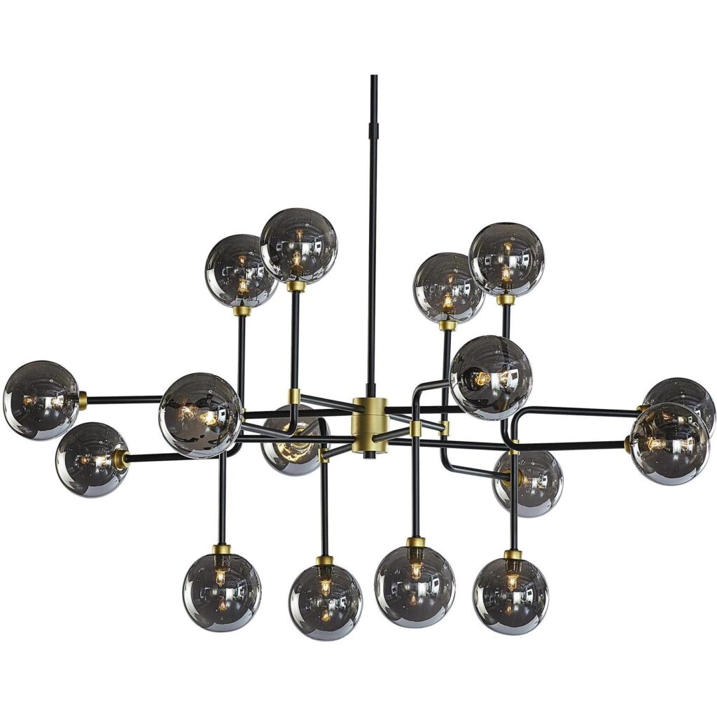 Deimos Chandelier - Large - Smoke Grey