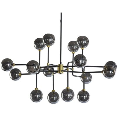 Deimos Chandelier - Large - Smoke Grey 105527 105527 DEIMOS CEILING LIGHT LARGE SMOKE GREY 1