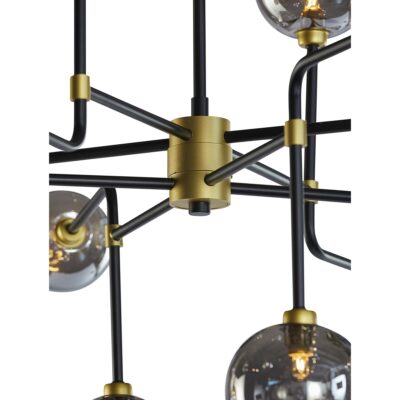 Deimos Chandelier - Large - Smoke Grey 105527 105527 DEIMOS CEILING LIGHT LARGE SMOKE GREY 8