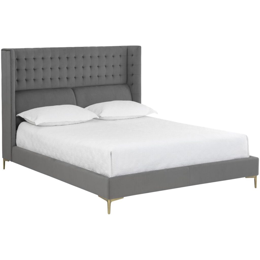 Cairo Bed - Queen - Antonio Charcoal