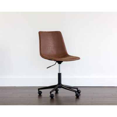 Cal Office Chair - Antique Brown 105580 105580 CAL OFFICE CHAIR ANTIQUE BROWN 5