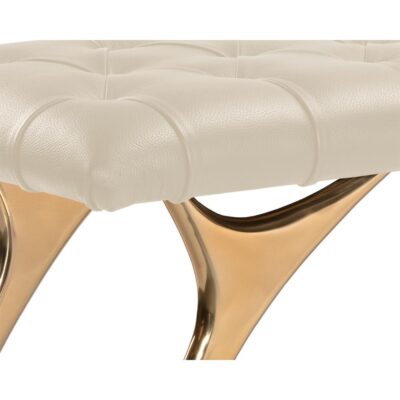 Taylen Bench - Cream Leather 105605 105605 TAYLEN BENCH CREAM 6