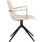 Cassius Swivel Dining Armchair - Dillon Cream 8 Cassius Swivel Dining Armchair - Dillon Cream 105613 105613 CASSIUS SWIVEL CHAIR DILLON CREAM 2