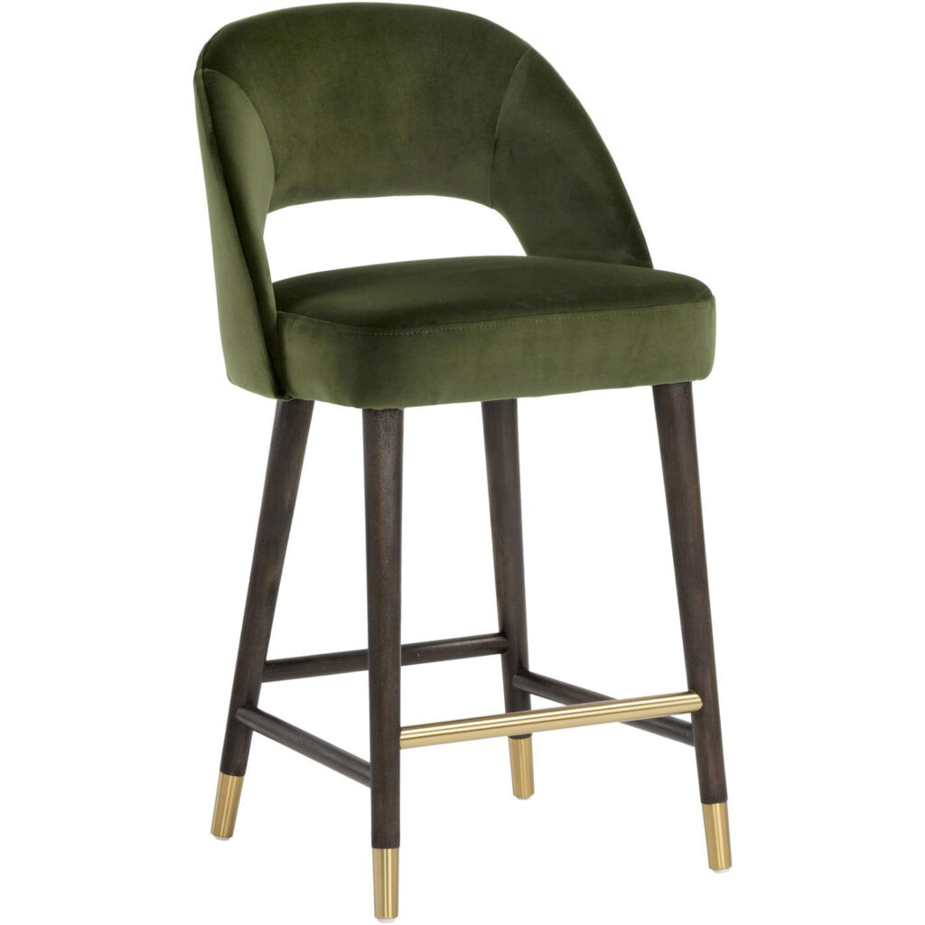 Monae Counter Stool - Moss Green