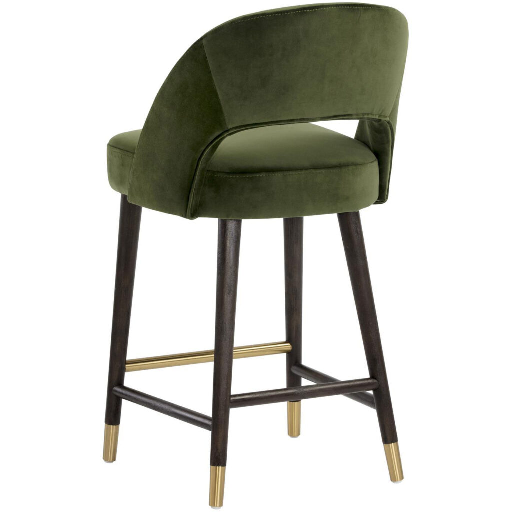 Monae Counter Stool - Moss Green - Image 3