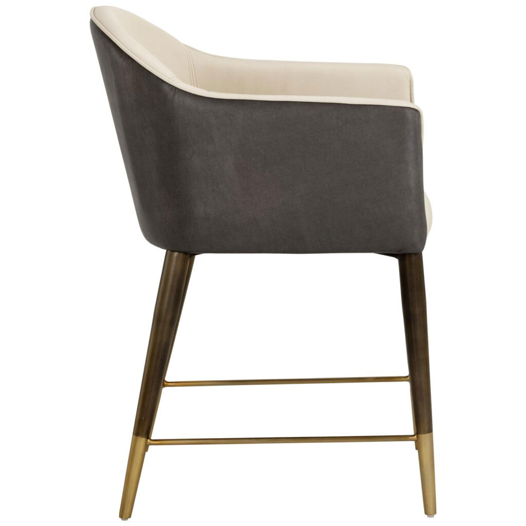 Kylin Dining Armchair - Dillon Cream / Bravo Ash - Image 3