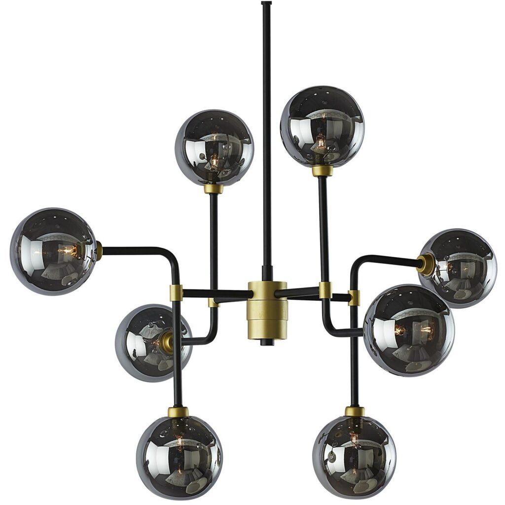 Deimos Chandelier - Small - Smoke Grey