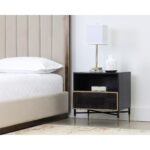 Markwood Nightstand - Brass - Dark Brown 9 Markwood Nightstand - Brass - Dark Brown 105798 105798 MARKWOOD NIGHTSTAND 5