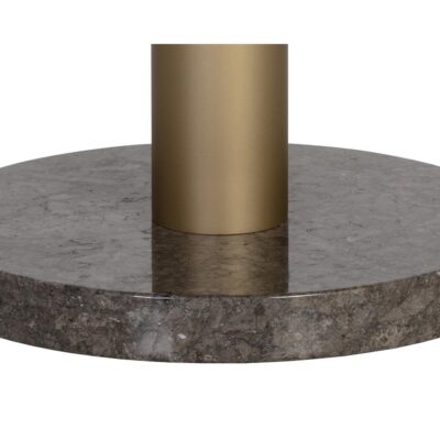 Monaco Bistro Table - Gold - Grey Marble / Charcoal Grey - 35.5" 105878 105878 MONACO BISTRO TABLE GOLD LIGHT GREY MARBLE CHARCOAL GREY 6