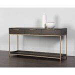 Rebel Console Table With Drawers - Gold - Charcoal Grey 10 Rebel Console Table With Drawers - Gold - Charcoal Grey 105889 105889 REBEL CONSOLE TABLE GOLD CHARCOAL GREY 5