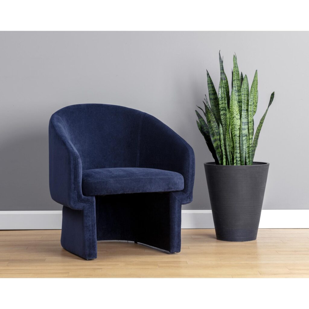 Lauryn Lounge Chair - Danny Navy - Image 5