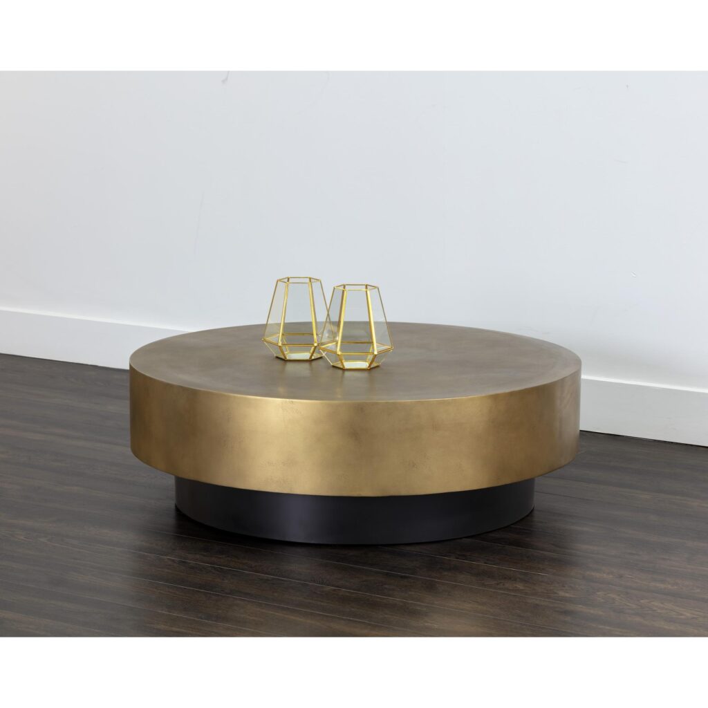 Bernaby Coffee Table - Antique Brass - Image 4