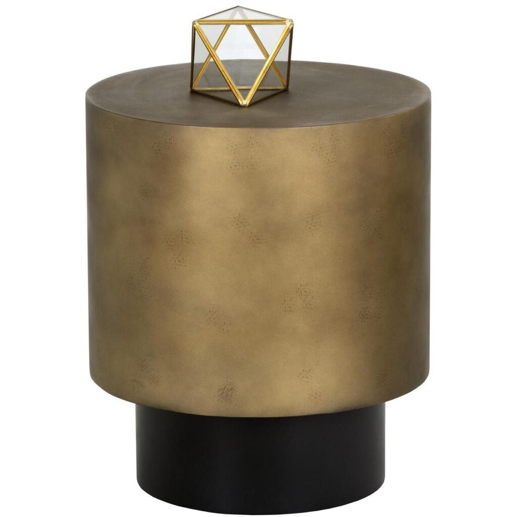 Bernaby End Table - Antique Brass