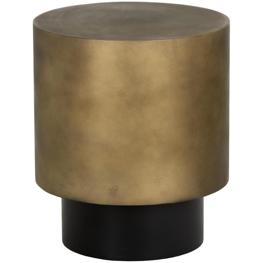 Bernaby End Table - Antique Brass - Image 2