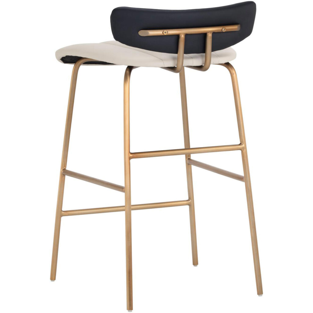 Lorelei Counter Stool - Dillon Cream / Dillon Black - Image 3