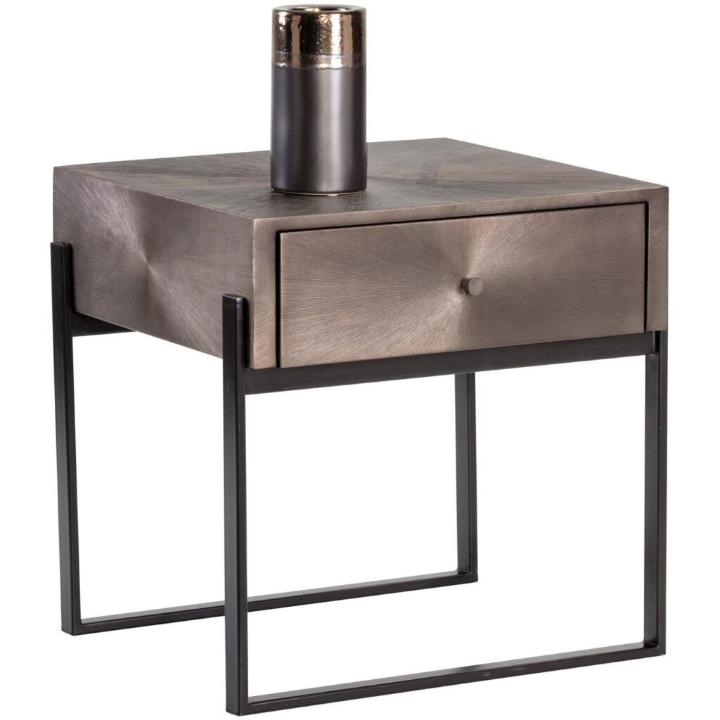 Modena Nightstand - Small - Gunmetal