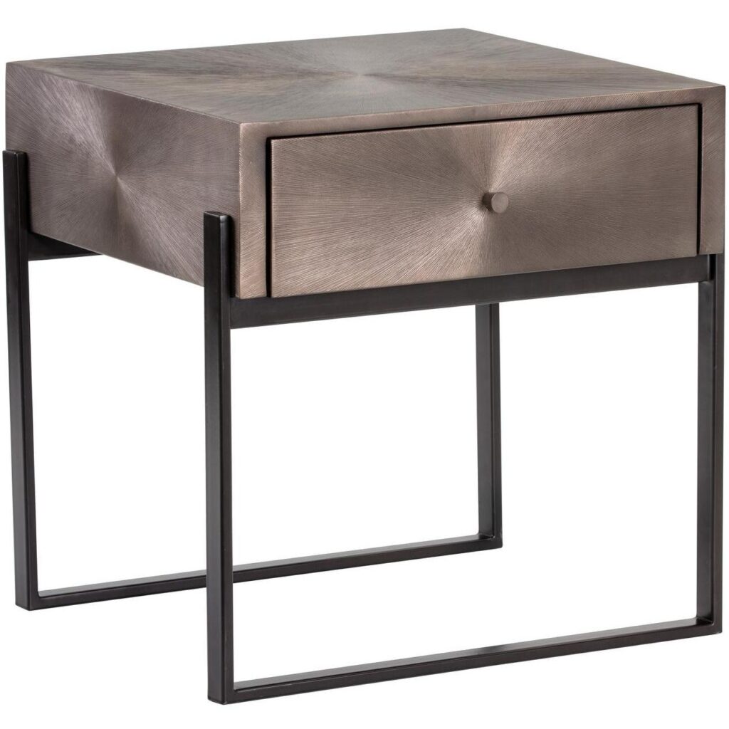 Modena Nightstand - Small - Gunmetal - Image 2