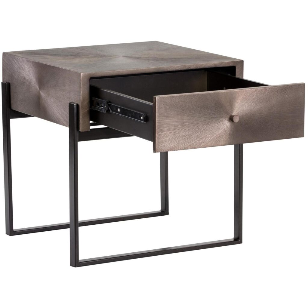 Modena Nightstand - Small - Gunmetal - Image 3