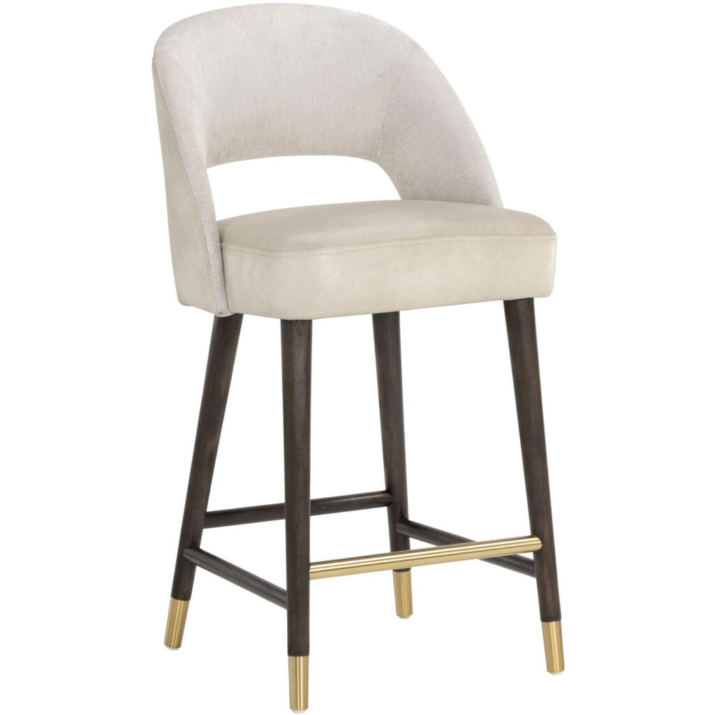 Monae Counter Stool - Bravo Cream / Polo Club Muslin