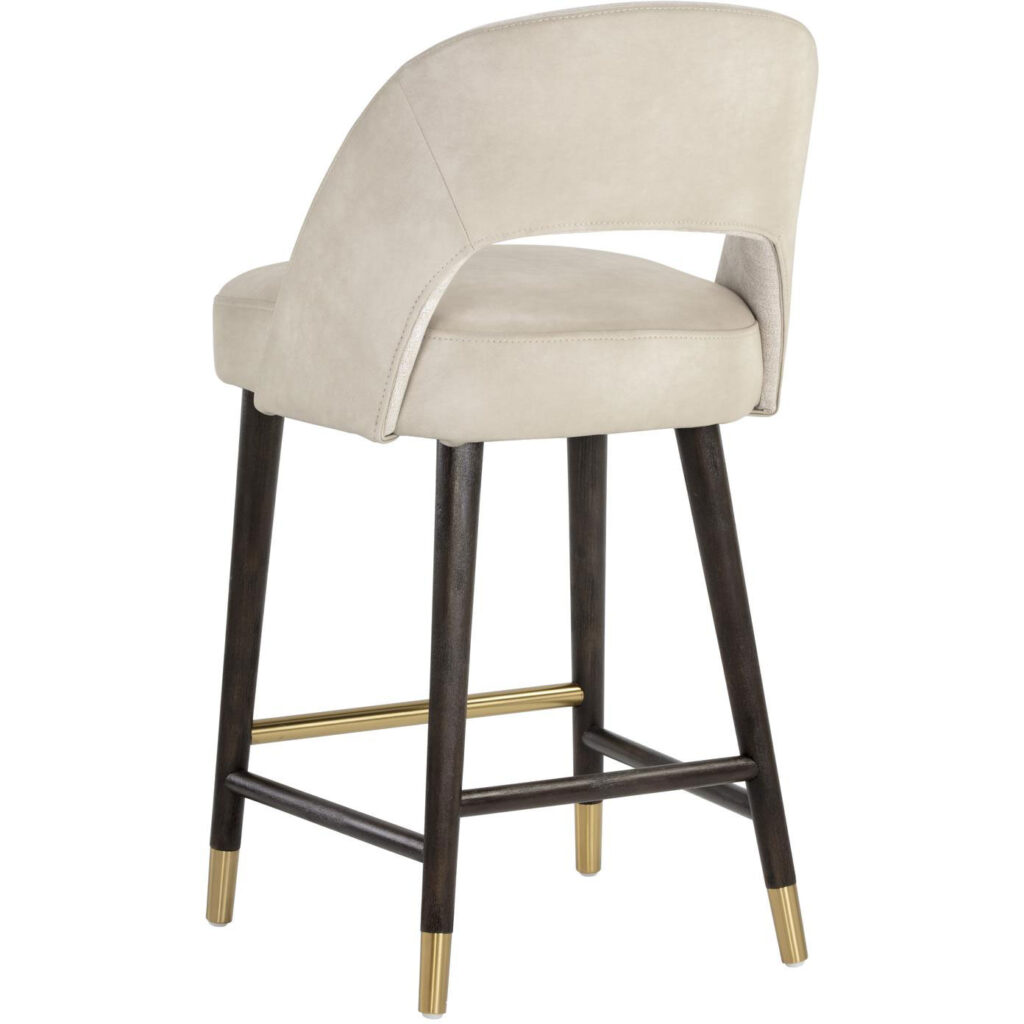 Monae Counter Stool - Bravo Cream / Polo Club Muslin - Image 3