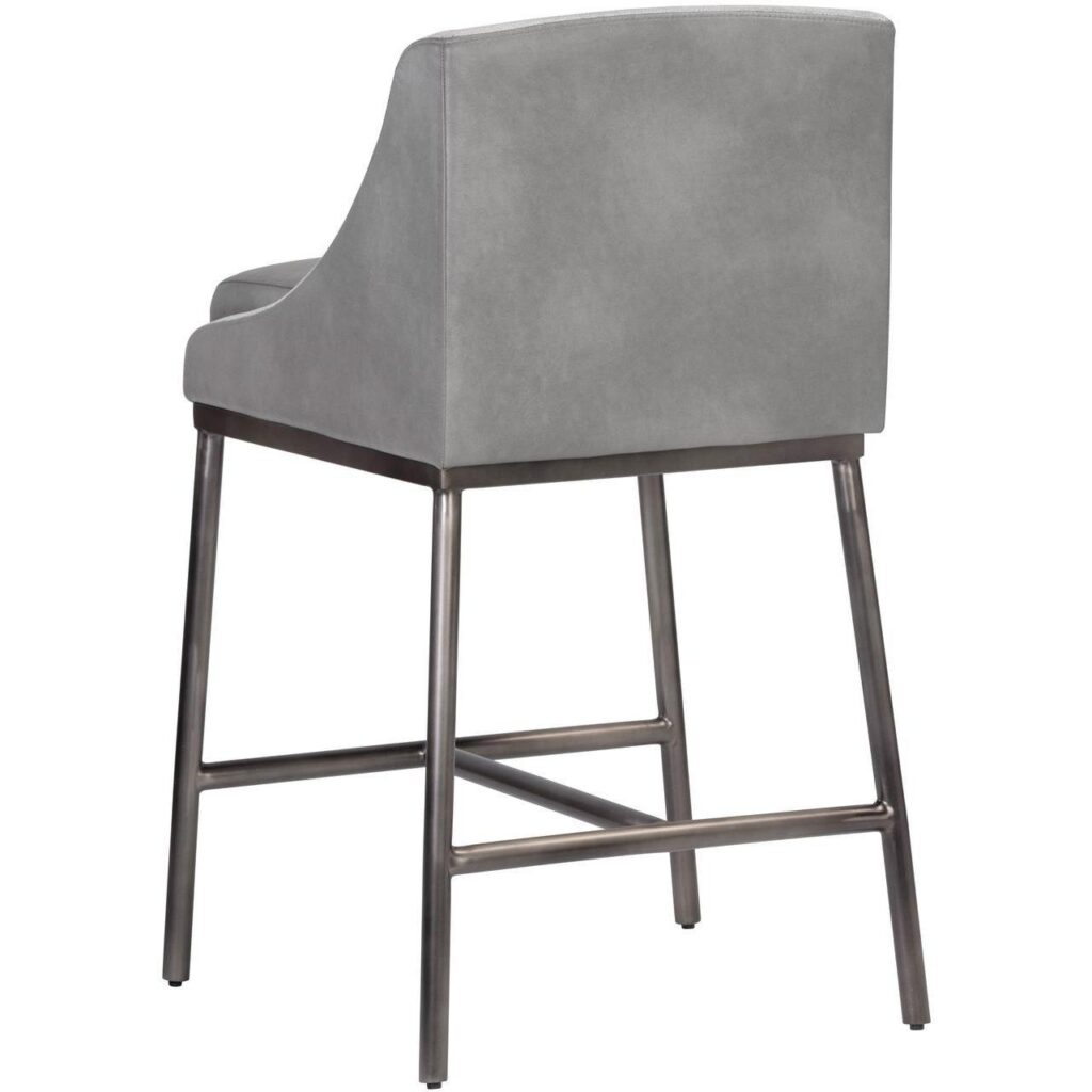 Dalary Counter Stool - Bravo Metal / Polo Club Stone - Image 3