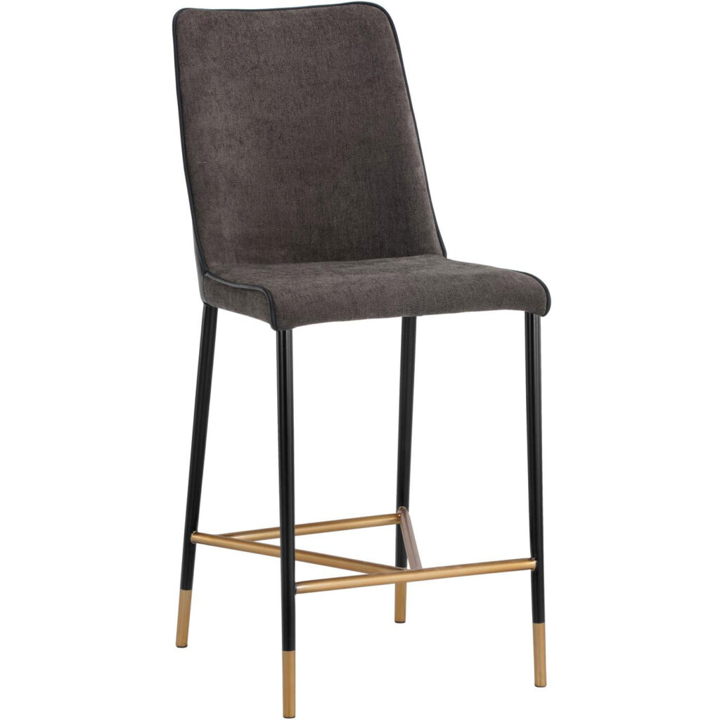 Klaus Counter Stool - Black - Sparrow Grey / Napa Black