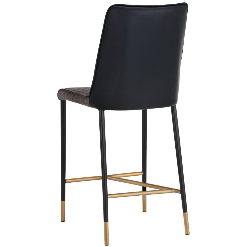 Klaus Counter Stool - Black - Sparrow Grey / Napa Black - Image 3