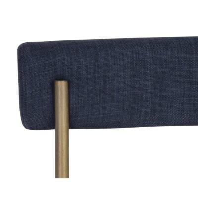 Seneca Counter Stool - Antique Brass - Arena Navy 106060 106060 SENECA COUNTER STOOL ARENA NAVY 8