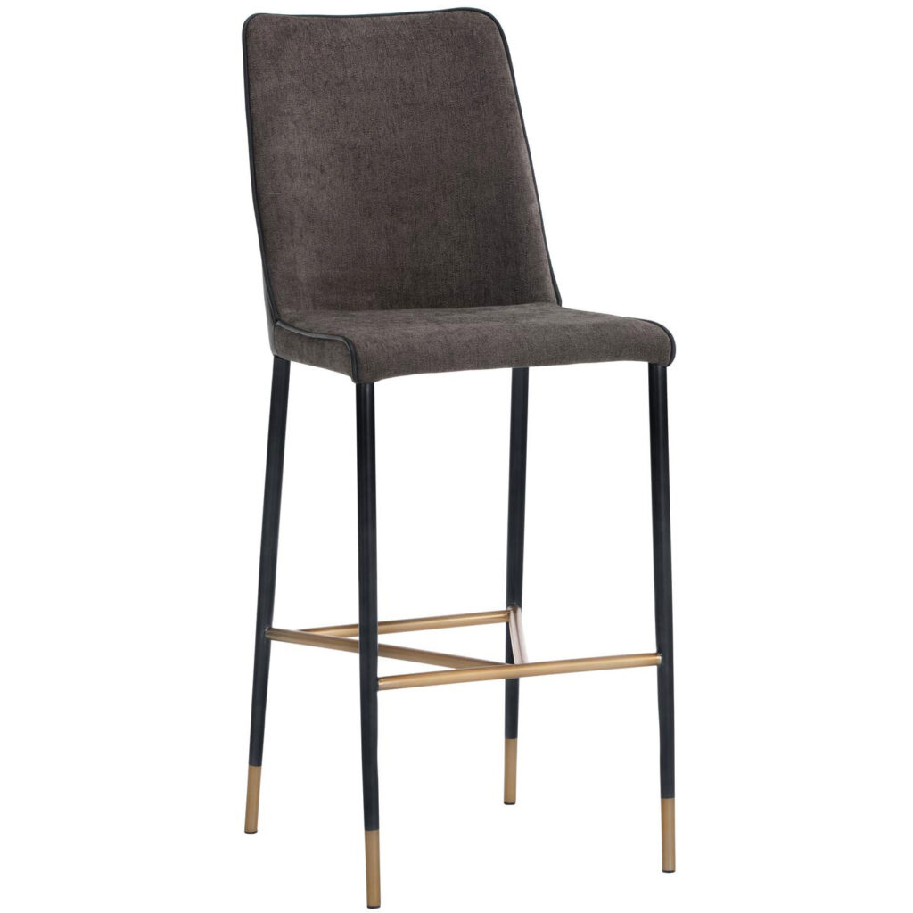 Klaus Barstool - Black - Sparrow Grey / Napa Black