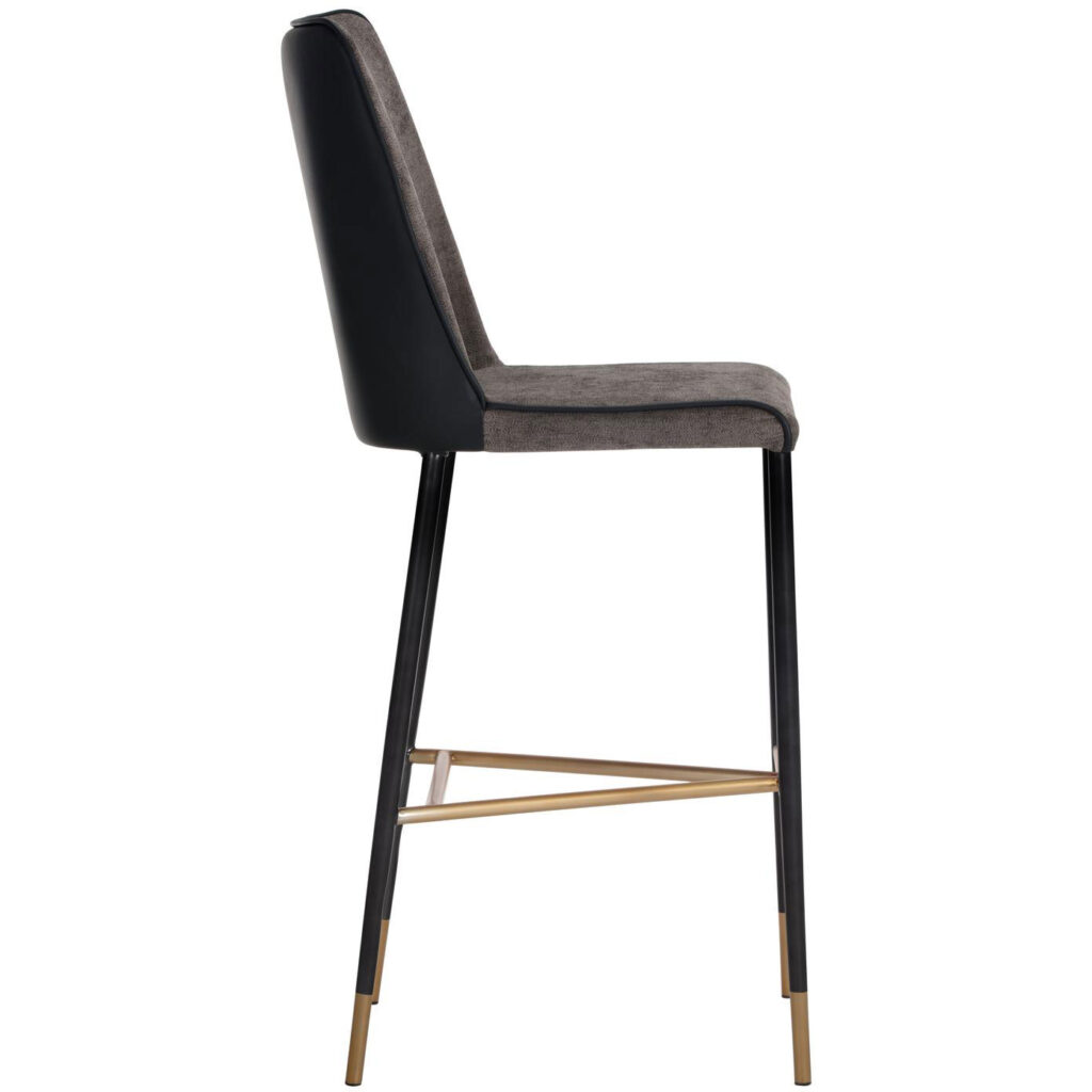 Klaus Barstool - Black - Sparrow Grey / Napa Black - Image 2