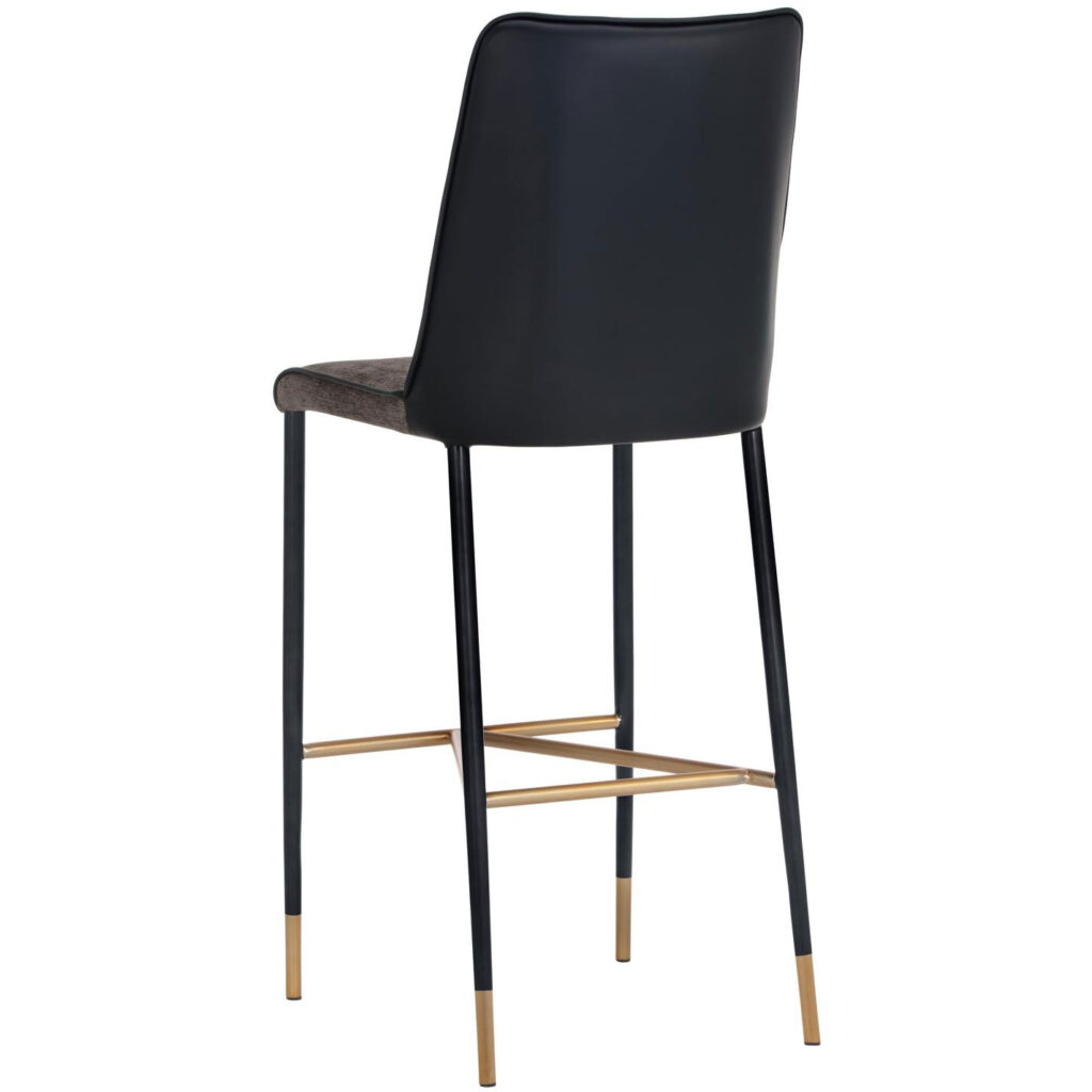 Klaus Barstool - Black - Sparrow Grey / Napa Black - Image 3