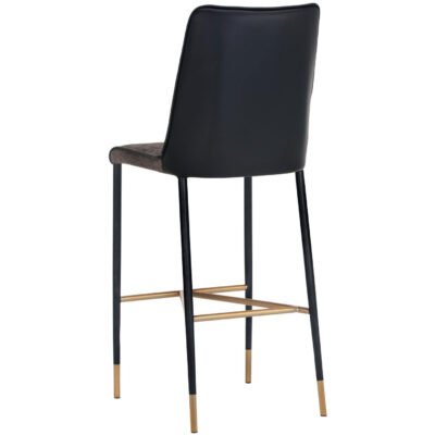 Klaus Barstool - Black - Sparrow Grey / Napa Black 106063 106063 KLAUS BARSTOOL BLACK SPARROW GREY NAPA BLACK 3