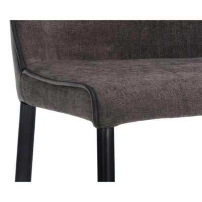 Klaus Barstool - Black - Sparrow Grey / Napa Black 106063 106063 KLAUS BARSTOOL BLACK SPARROW GREY NAPA BLACK 6