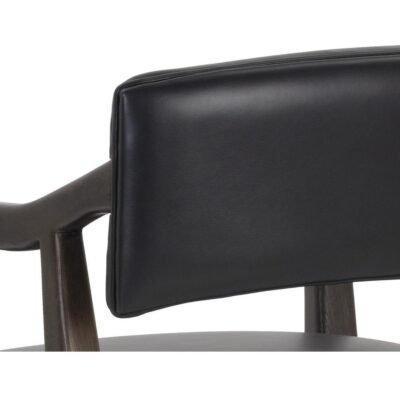 Keagan Office Chair - Cortina Black Leather 106085 106085 KEAGAN OFFICE CHAIR CORTINA BLACK LEATHER 8